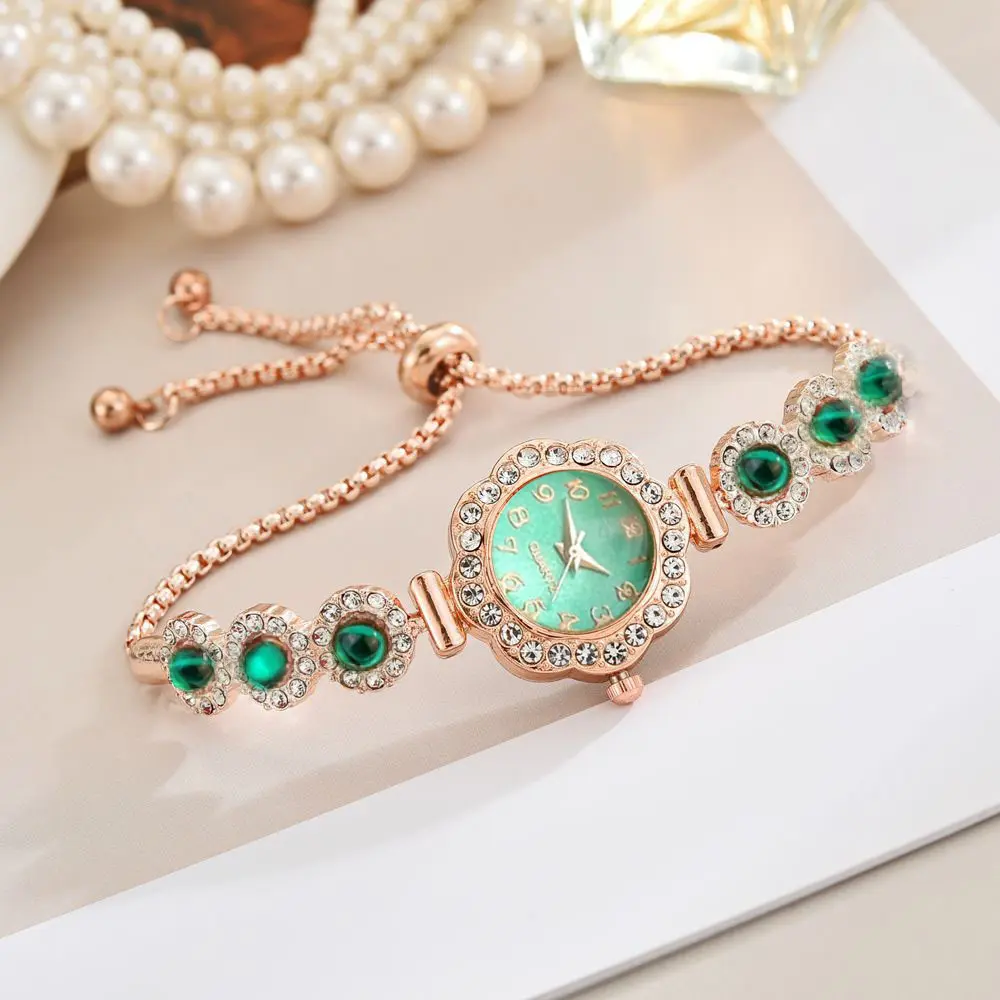 Women Crystal Quartz Watch Elegant Rhinestone Inlaid Analog Wrist Watch Luxury Slim Fashion Dress Watch, All Match Jewelry Timepiece for Daily Wear, Party, Dating, Birthday & Holiday Gift (Gold Silver Rose Gold Colors) summerwins
