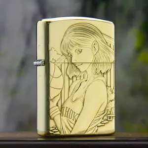 Exquisite Embossed Copper Heirloom Lighter - Mirror Polished Back, Gold Inner, Fuel Empty - Timeless Gift & Collector's Treasure,  gifts for boyfriend