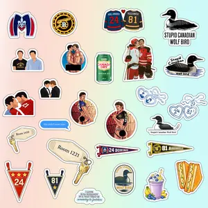 Heated Rivalry Hollander & Rosanov Sticker, Stupid Canadian Wolf Bird Decal, LGBT Hockey Team Hollanov, Ilya Shane Fan Bundle Water Bottle Sticker, Hollanov Inspiring LGBT Gay Love Phone accessories, BookTok Gift