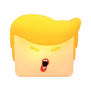 Squishy Silicone Ambient Lamp, Tap Control with 3 Light Modes, USB Rechargeable, Stress Relief Decor for Bedroom & Nursery Perfect Gift