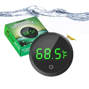 Digital Aquarium Thermometer – LED Display with ±0.9°F Accuracy for Fish, Axolotls & Turtles