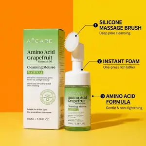 AFCARE Cleansing Mousse - Amino Acid Grapefruit / Bifida Ferment / Microbiome Balance Gentle Foaming Face Wash for All Skin Types