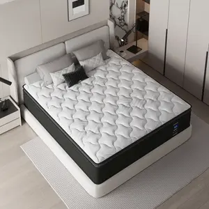12 inch Twin Full Queen King Pillow Top Mattress, Memory Foam Individual Pocket Springs Mattress in a Box,Medium Firm,Perfect for Side Sleepers, motion isolation，Breathable Comfort and Durable, Back Relief Edge Support CertiPUR-US