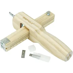 Leather Tools, Leather Strip and Strap Cutter, Leather Cutting Tool, Leather Cutter Adjustable with 3 Blades
