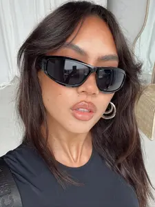 Fashion Y2k Outdoor Riding Stylish Glasses for Women, Trendy Sunglasses, High Quality Sunglasses, Lightweight Durable Sunglasses, Uv400 Sun Protection Shades, Vintage Beach Accessories for All Seasons, Sporty Sunglasses, Must Have Glasses