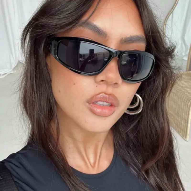 Y2k Outdoor Riding Glasses for Women, Trendy Sunglasses, Lightweight Durable Sunglasses, Uv400 Sun Protection Shades, Vintage Beach Accessories, Sporty Sunglasses, Summer Trendy Sunglasses