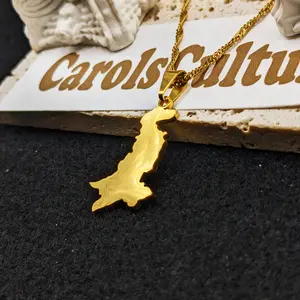Pakistan Necklace, Jewelry, Flag, Earrings, Map