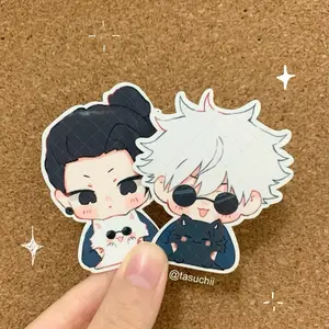 Cat Duo Anime Vinyl Sticker