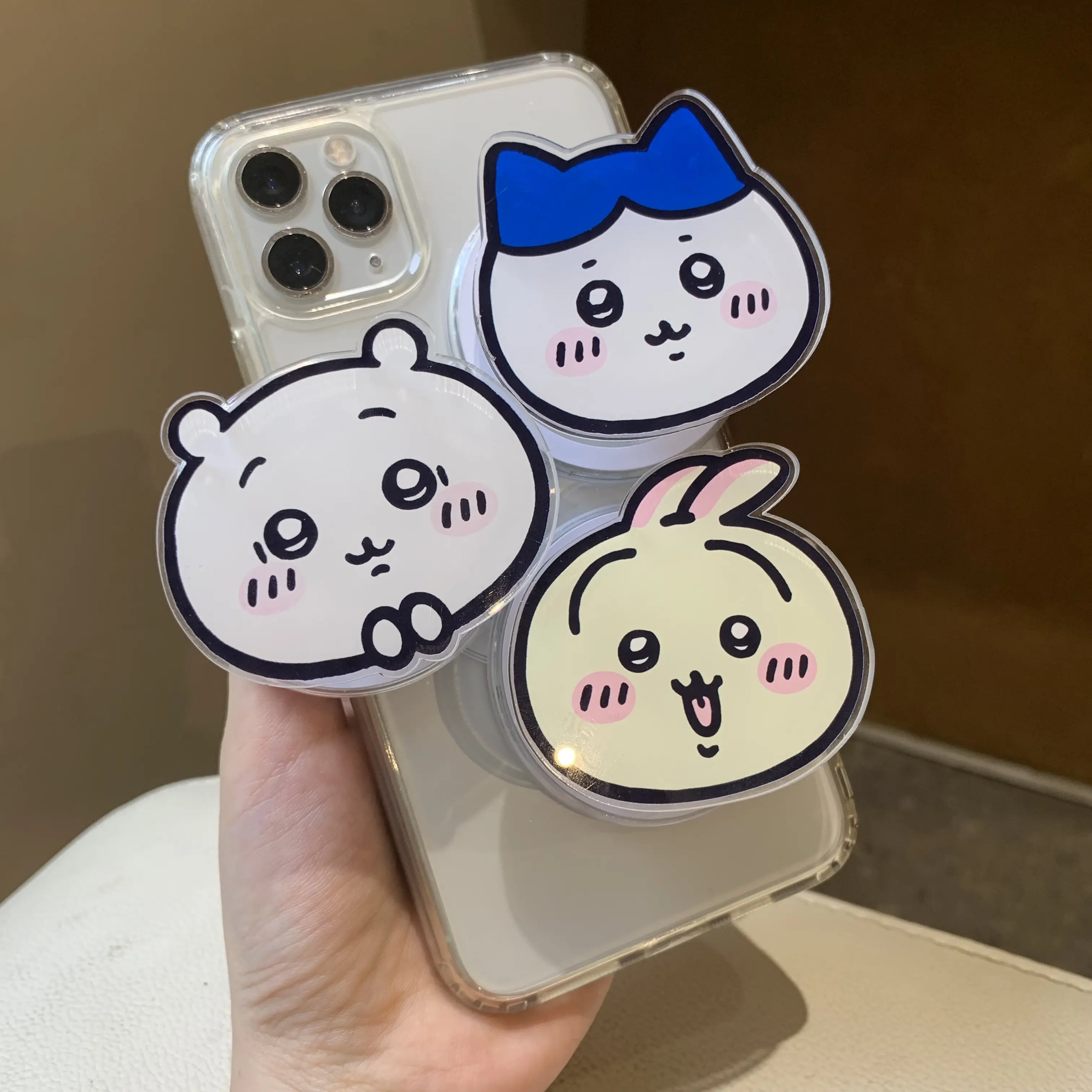 Adorable Chiikawaa Kawaii Animal Friends Phone Grip - Magnetic Phone Stand - Cute Cartoon Gift