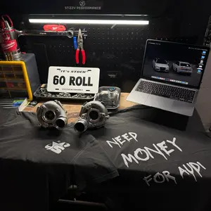 StizzyPerformance “NEED MONEY FOR AUDI” Puff Print T-Shirt