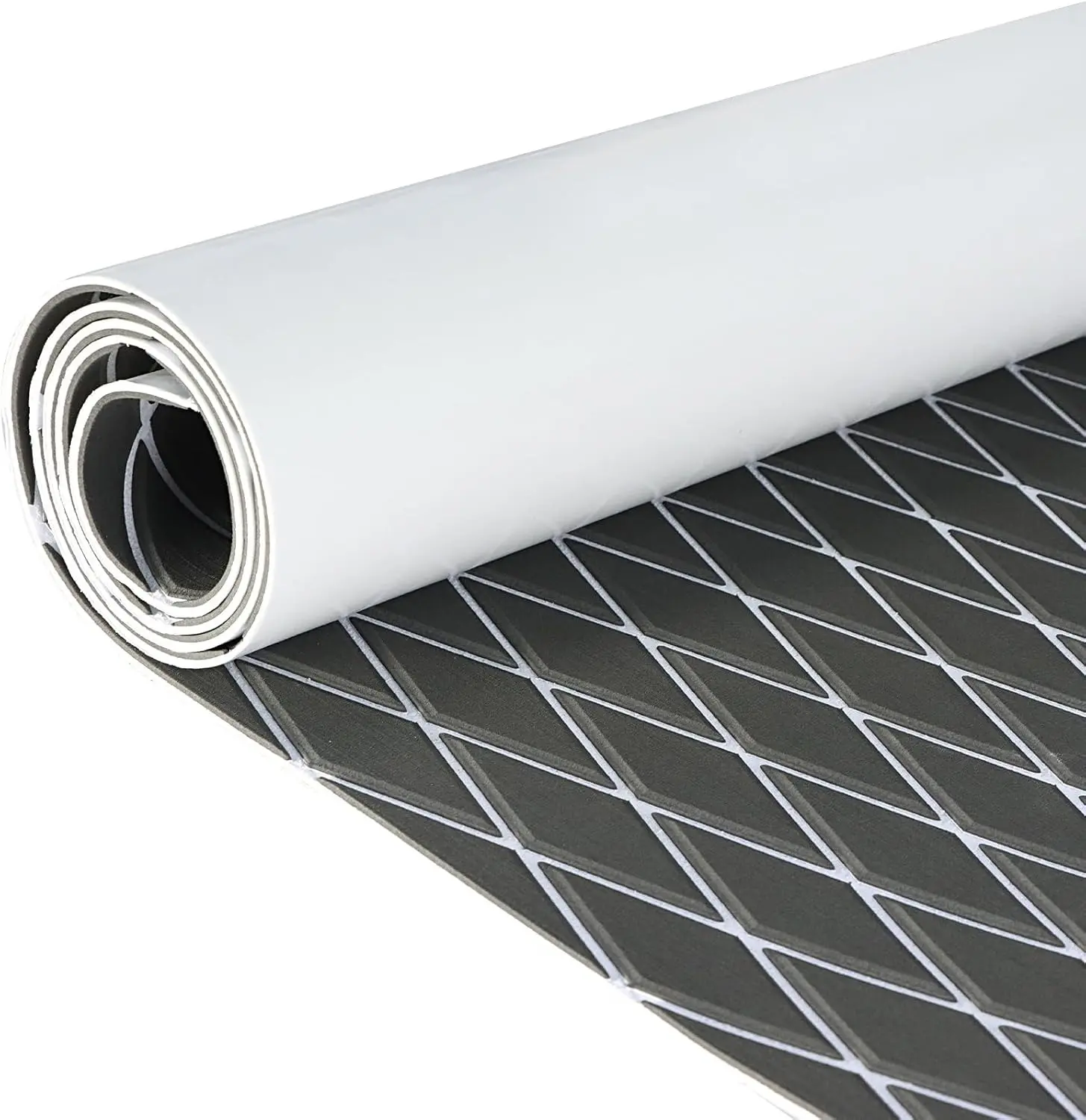 KXKZREN Premium EVA Foam Self-Adhesive Boat Decking Sheet - Non-Slip, Waterproof, Diamond-Textured Traction Pad, Durable Custom-Fit Marine Flooring for Pontoon, Bass Fishing Boat Accessories