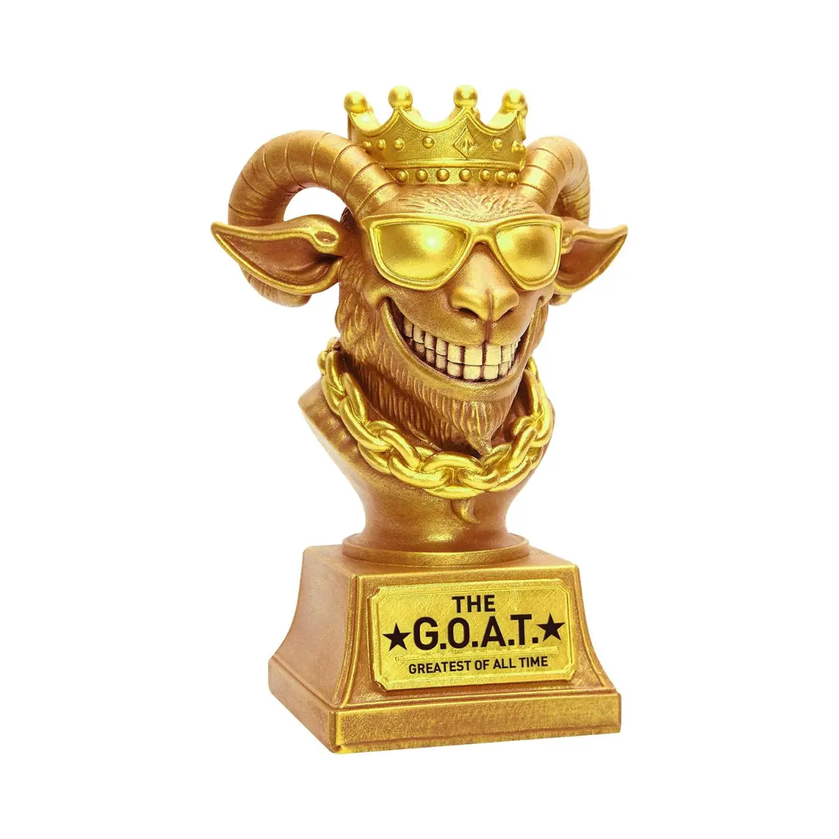 GOAT Trophy Award Greatest of All Time Funny Desk Decor Fantasy Football
