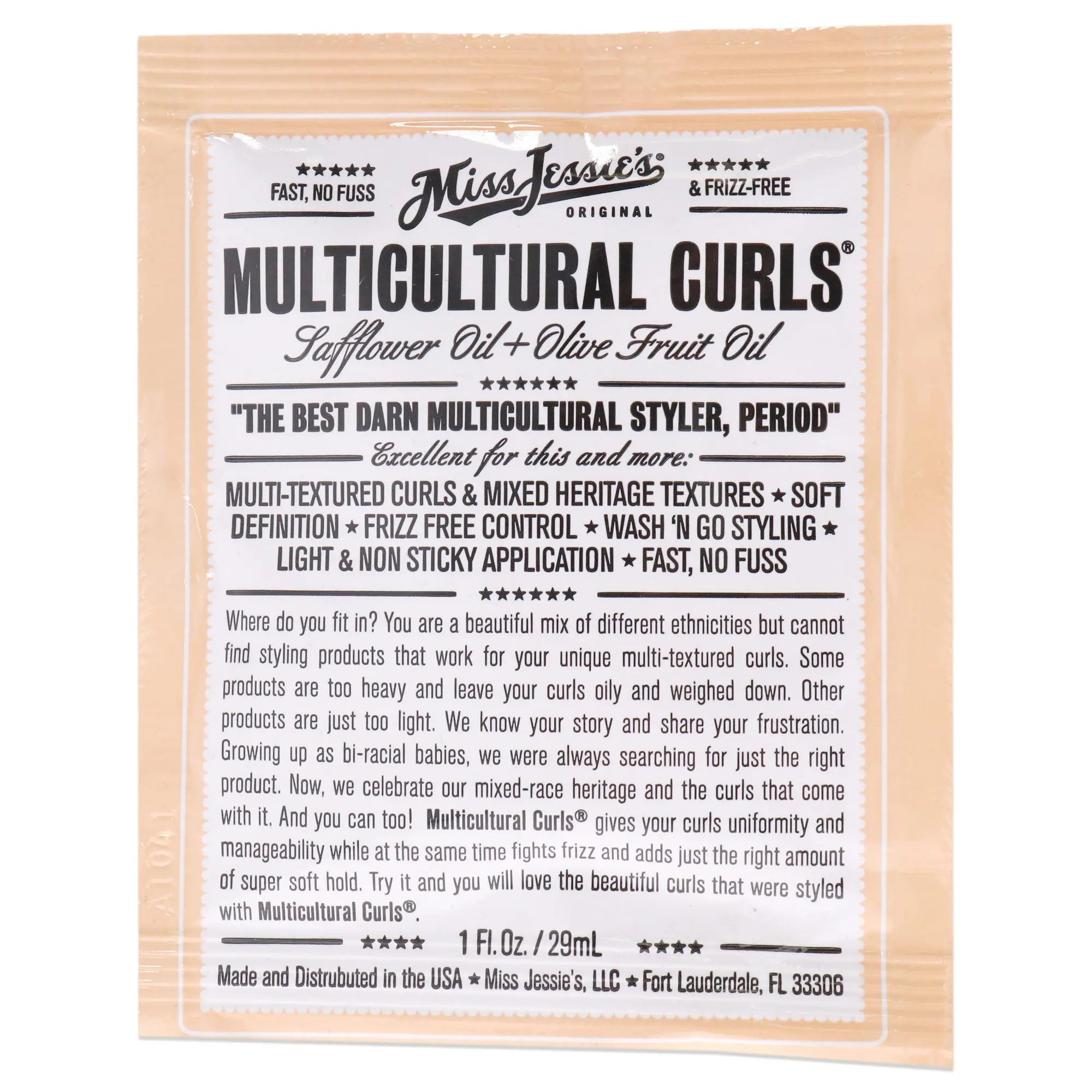 Miss Jessies Multi Cultural Curls Unisex Haircare Cream - 1oz Cream Form, Unisex Use