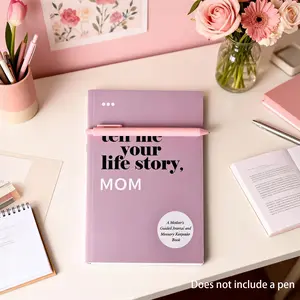 Mom's Memoir Diary Book, Generational Dialogue Guide, Daily Guided Journal, Perfect Gift for Mom, Keepsake Journal for Women, Thoughtful Present Idea