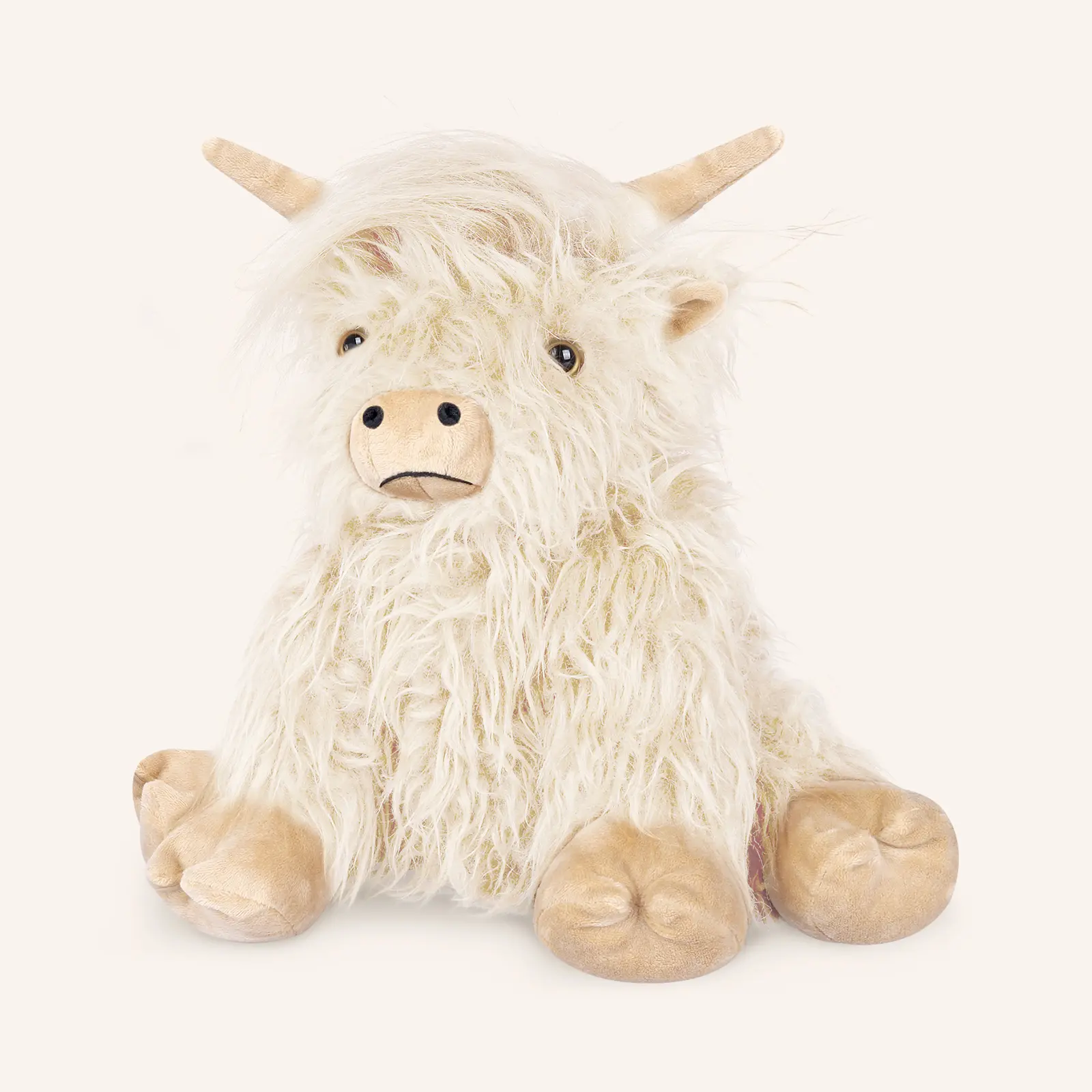 12x11 in White Highland Cow Plush Heat Patch - 1.3lb Natural Polyester Fill, Microwave Safe Heatable/Coolable Lavender Pad for Period Care, Ideal Gift, Warmth Relief, Christmas, Flaxseed, Valentine's Day, Freeze For 4 Hours, Children, Highland Cow Lovers,