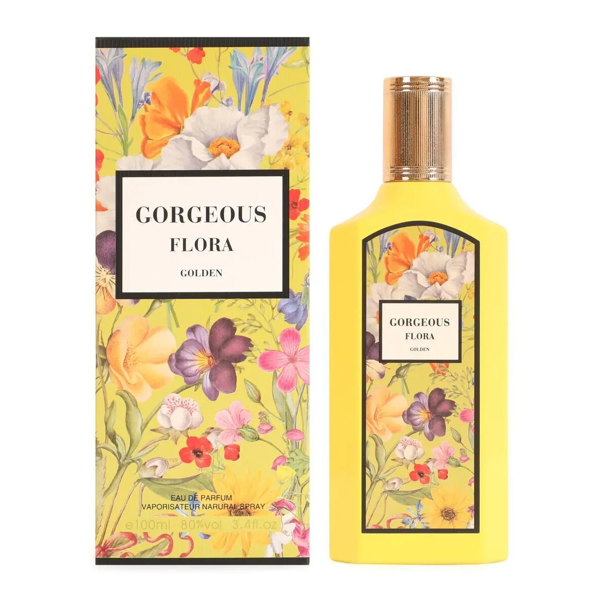 Gorgeous Flora Golden Spray Perfume Eau de Parfum for Women – 100ml / 3.4 fl. oz.