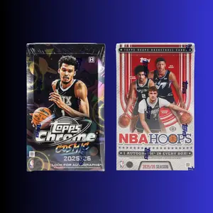 BK Break NBA0538 - (1) 2025-26 Topps Chrome Cosmic Basketball Hobby Box (1) 2025-26 Hoops Basketball Hobby Box