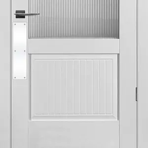 2pcs 16×4Inch Aluminum Door Kick Plates for Exterior Doors - Decorative Protection to Prevent Kicking Damage, Stylish Durable White Door Kick Plate
