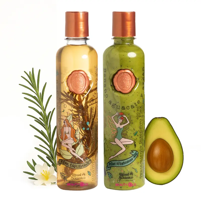Ritual Botanico Kit  2 Pieces - Rosemary Shampoo, Avocado Conditioner, Intensive Plex Treatment to Restore and Hydrate Hair, Cleanser, Daily