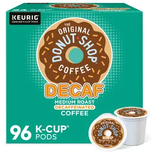 The Original Donut Shop Decaf Coffee, K-Cup Pods, Medium Roast, 96 Count