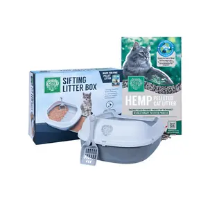 Small Pet Select Sifting Litter Box + 8lb Hemp Pellet Combo