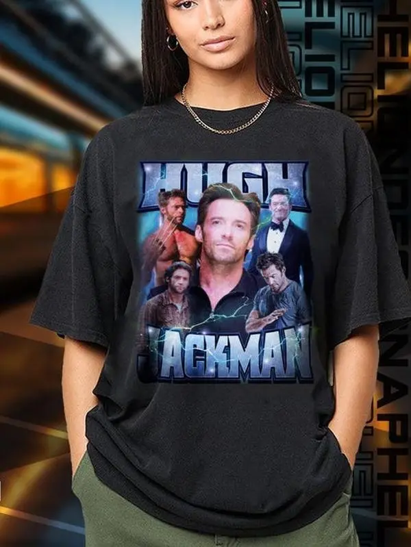 Limited Edition Hugh Jackman T-shirt, Exclusive Fan Merch for Women and Men