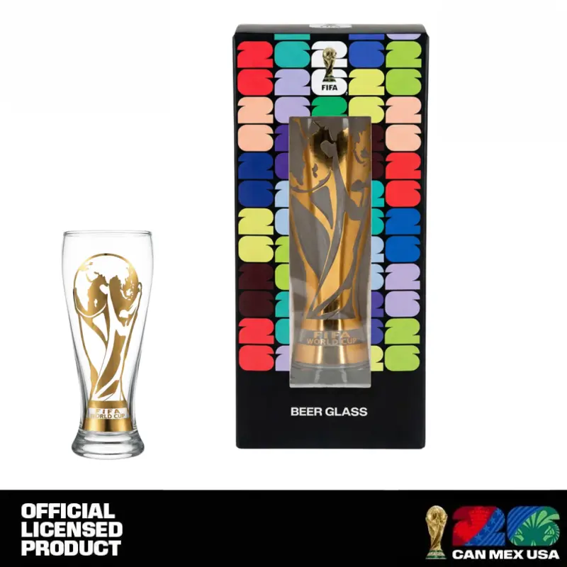 FIFA World Cup 2026 Official Fan Glass Cup | Soccer Party Beer