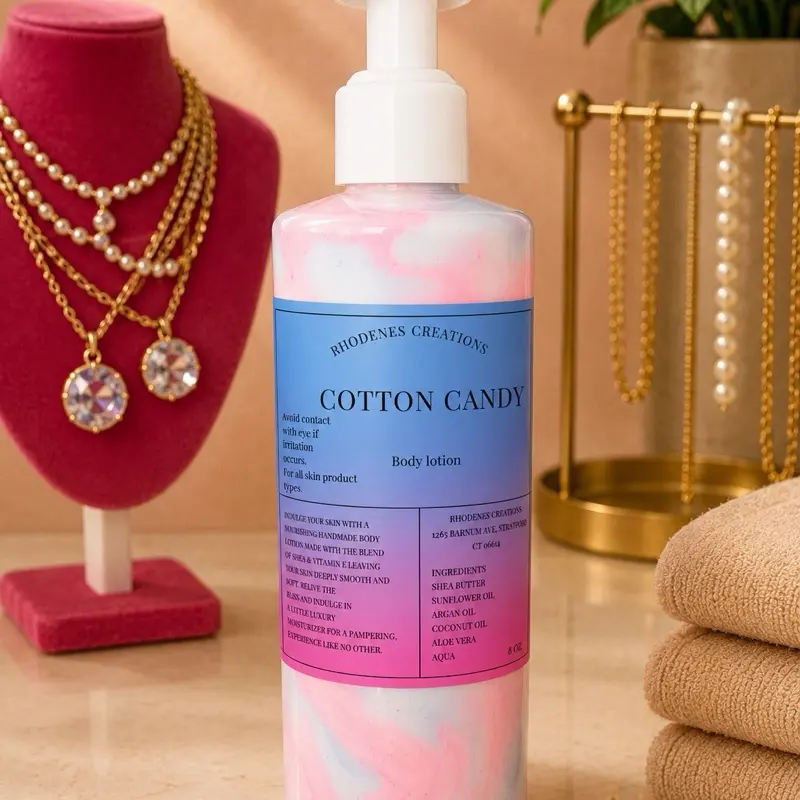 Cotton Candy Body Lotion, Hydrating Soothing Body Care Moisturizer for Skin Repair