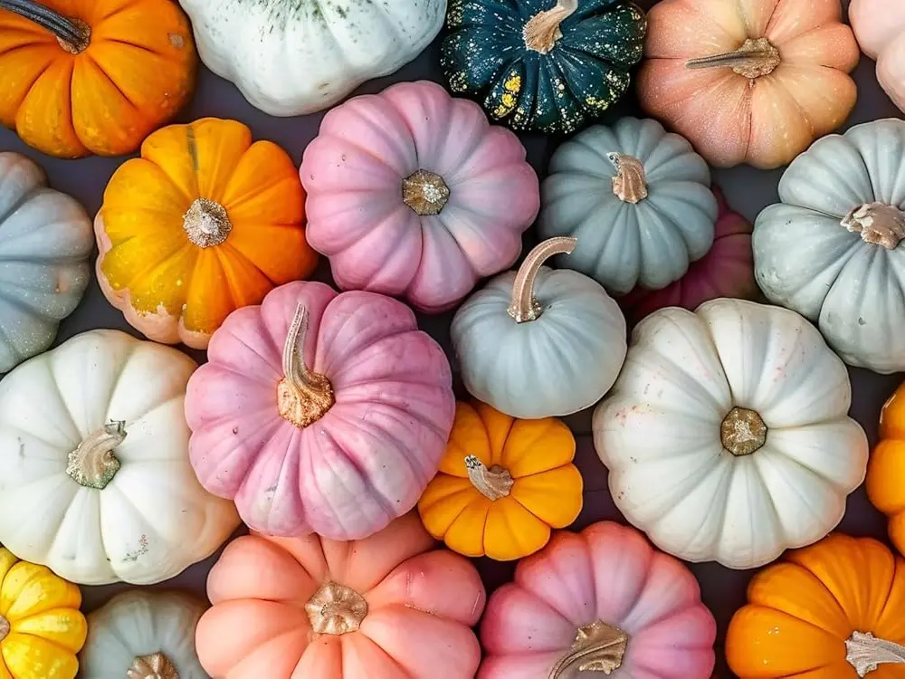 Bright and Colorful Pumpkin Patch Seeding Kit (20 Mixed Seeds) - Mix of Amazing Colors, Pink, Black, Blue, Orange White. Seeds for Planting