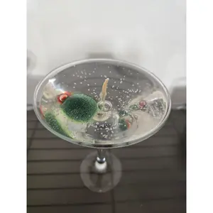 Gin Martini Scented Gel Candle - Elegant  Candle with Gin Scent Decor Decoration