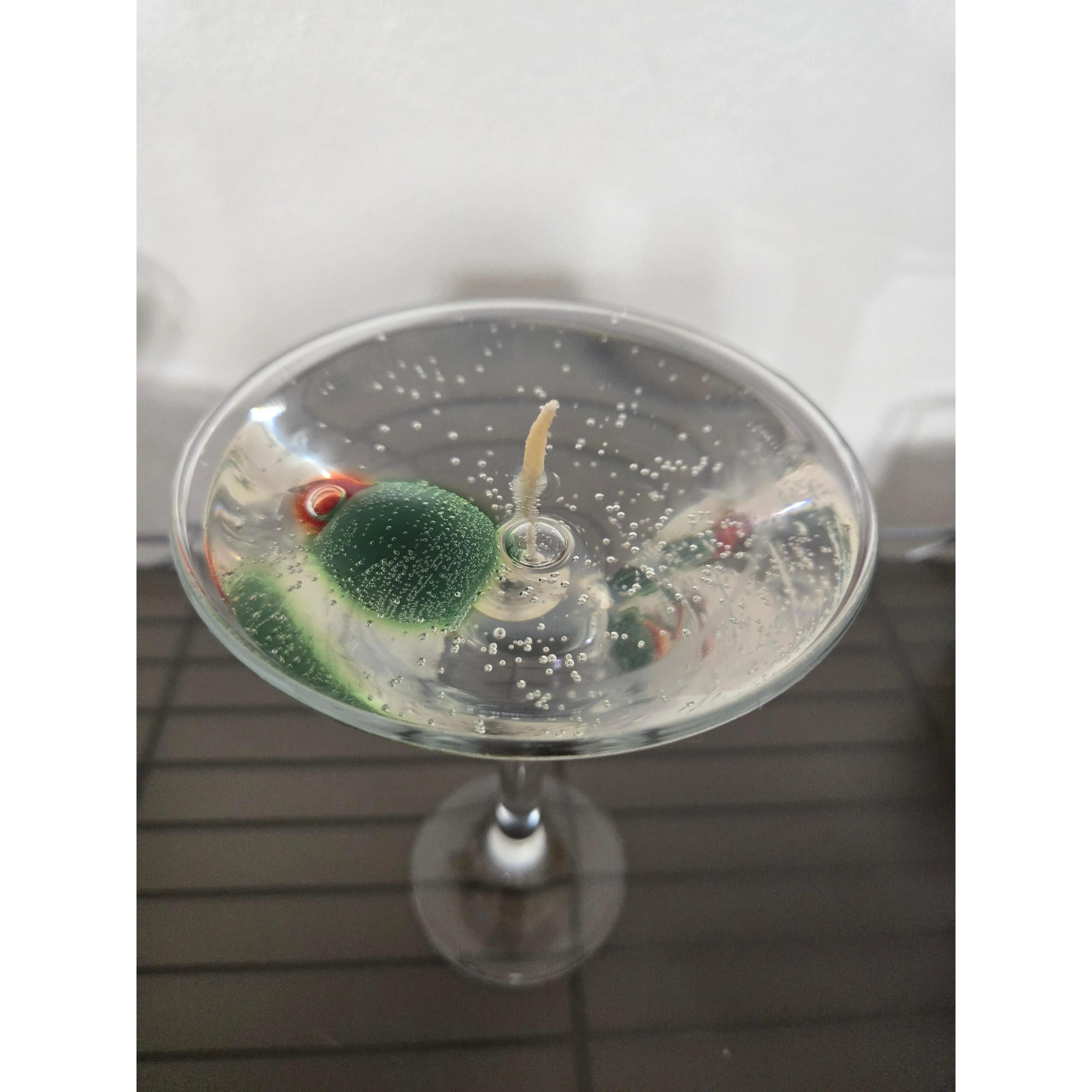 Gin Martini Scented Gel Candle - Elegant  Candle with Gin Scent Decor Decoration