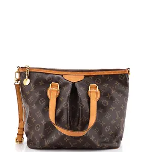 Pre-owned Louis Vuitton Canvas Coated Tote Bags REBAG Palermo Handbag Monogram Canvas PM by Rebag