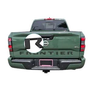 3D tailgate insert letters exterior accessories Compatible for 2022 2023 2024 2025 Nissan Frontier Tailgate Accessories 3m Strong Back adhesive  ABS engineering plastics Gloss black Car Truck not Decal