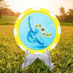 Try Me Baby Custom Golf Poker Chip Marker