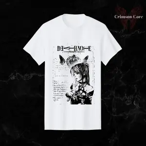 Misa Vintage Graphic Tees, Death Note T-shirt, Anime Shirt, Streetwear, Y2K Shirt, Manga Shirt, Cotton Shirt, Top Menswear, Shortsleeve