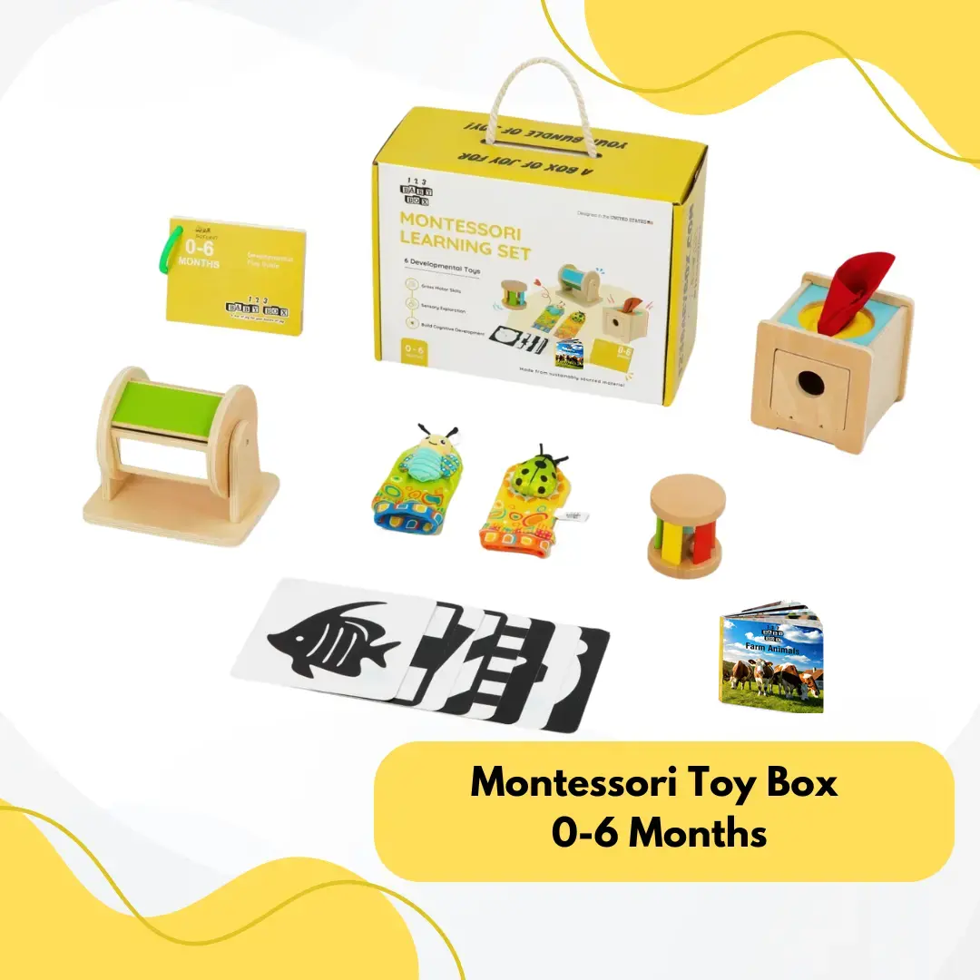 Montessori Toys For Babies 0-6 Months - Learn & Play - Early Cognitive & Fine Motor Bundle – Spark Curiosity & Growth