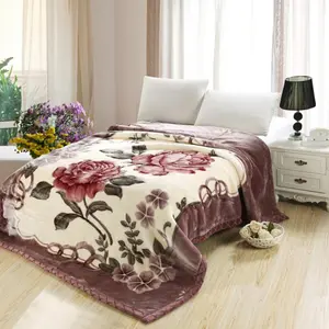 Floral Pattern Blanket, Floral Print Blanket, Soft Comfortable Throw Blanket, Air-conditioned Room Blanket, Warm Nap Blanket for Home & Office