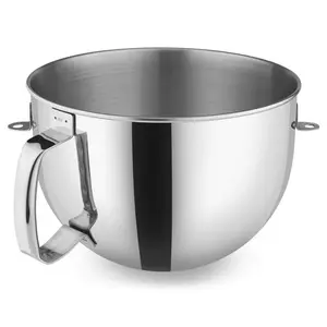 KitchenAid 7-Quart Stainless Steel Bowl w/Handle | Fits 7-Quart KitchenAid Bowl-Lift Stand Mixers