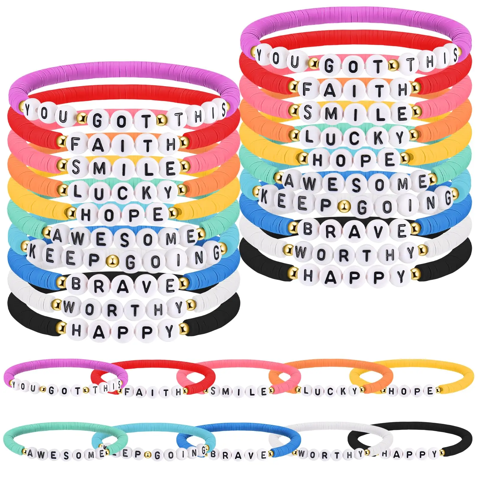 30pcs Rainbow motivational quotes