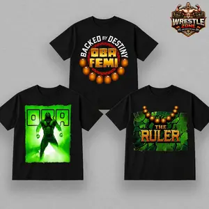 Oba Femi The Ruler T-Shirt , Backed By Destiny Graphic Tee , NXT Wrestling Inspired Shirt , Unisex Streetwear Tee