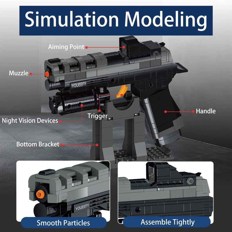 432PCS P320 Building Block Sets, Model Building Bricks Kit, Unique Collection Building Toys Gifts for Teens and Adults, Stress Relief Toy, Fathersdaygift