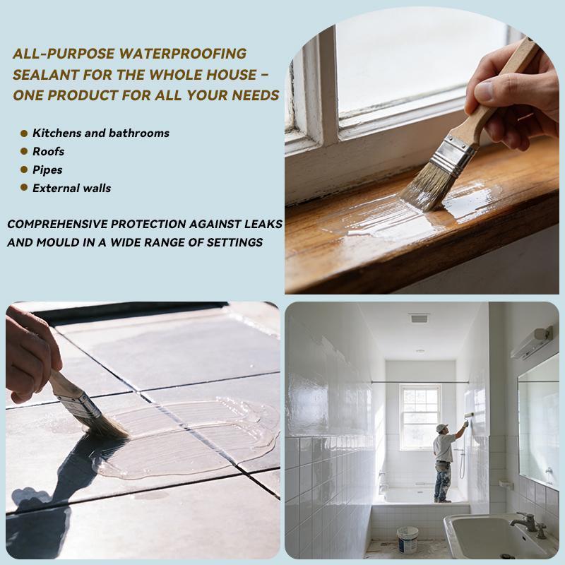 Invisible Waterproof Agent Transparent Sealant for Indoor Outdoor Use 1KG Convenient Good Viscosity