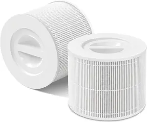 Core 300 Replacement Filter for LEVOIT Core 300 Core300-P Core 300S Core 300-P VortexAir Air Purifier, Core 300-RF, 3-in-1 HEPA Activated Carbon, 2 Pack, White, Core 300-P