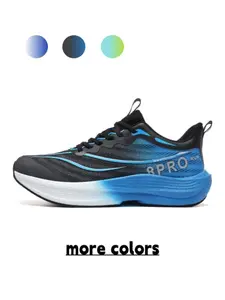 Women's Blue-Pink Color-Block Thick-Soled Running Shoes, Height-Increasing & Anti-Slip, Cushioned Knee Protection, Wear-Resistant & Durable, Daily Sports Casual Shoes, Chunky Running Sneakers, Running Sneakers