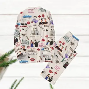 Vampire Diaries Pajamas Set, Vampire Tv Series Pajamas,, Hello Brother Matching Pajamas, Salvatore Family Pajamas, Horror Movie