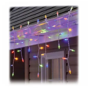 Sylvania  100 Light Stay-Lit Icicle Set, Multi Color