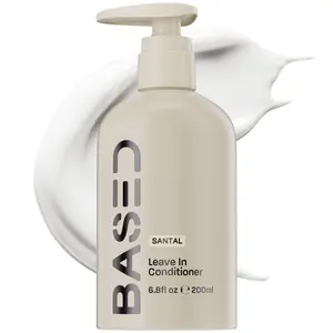 BASED Leave-In Conditioner, Instant Frizz Control, Hydrates & Nourishes Hair, Premium Leave-In Conditioner for Men, Healthier-Looking Frizz-Free Hair in Minutes (6.8 Fl Oz Pack of 1)