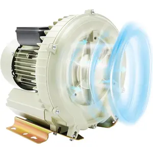 370W Aquaculture Vortex Air Blower, High Pressure Industrial Air Pump for Aquarium Seafood Pond Seafood Pond Fish Tank, Commercial Air Pump Blower with Centrifugal Circulation, 12Kpa, 2118.88ft³/h