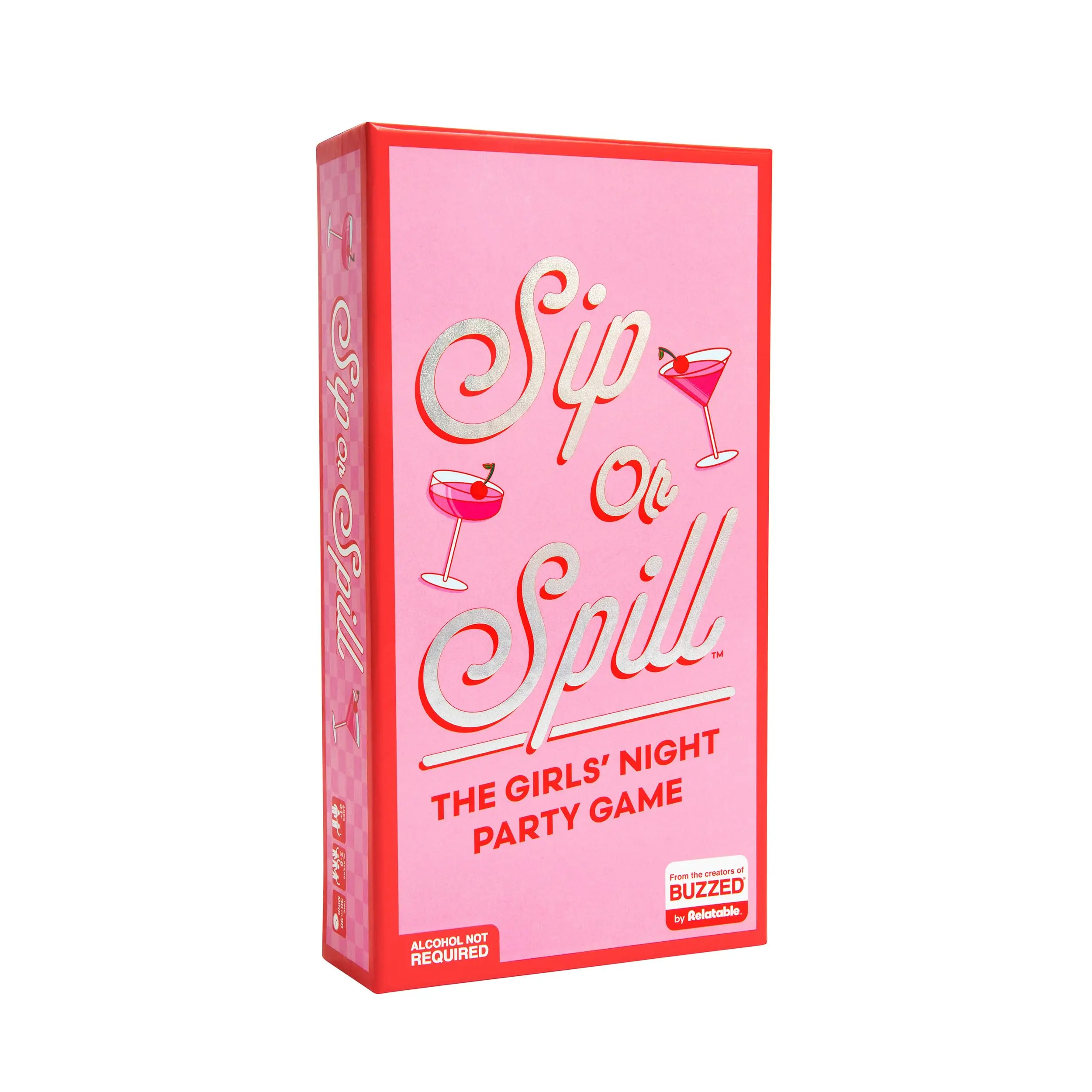 Sip or Spill Humor Drinking Board Game - Ages 21+ Adults' Fun Game, Brilliant Friendship Gift for Girls' Night, Galentine's Day with Real Talk Questions