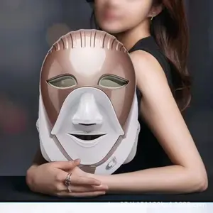 Cleopatra 7-Color LED Spectrometer Mask - Home Use Skincare Tool with Photorejuvenation, Pore Refining, Anti-Wrinkle Effects
